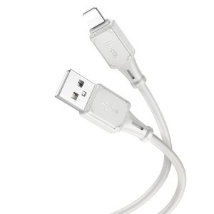 HOCO SET X101 ASSISTANT SILICONE ΚΑΛΩΔΙΟ ΦΟΡΤΙΣΗΣ LIGHTNING, ΓΚΡΙ