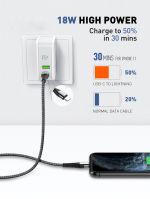 LDNIO καλώδιο Lightning σε USB-C LC112, 30W PD, 2m, γκρι