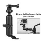 Motowolf Βάση Αλουμινίου για Action Camera/GoPro για Βάση Καθρέπτη Μοτοσυκλέτας 360 Μοιρών 35MDL3519CB