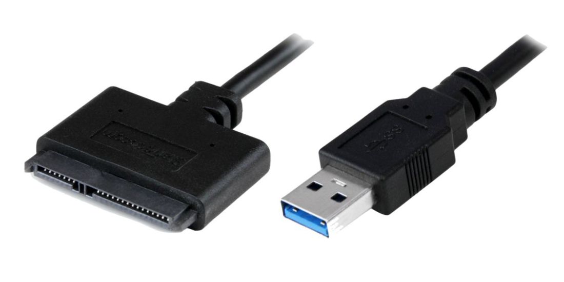 POWERTECH καλώδιο USB 3.0 σε SATA CAB-U032, copper, 0.20m, μαύρο
