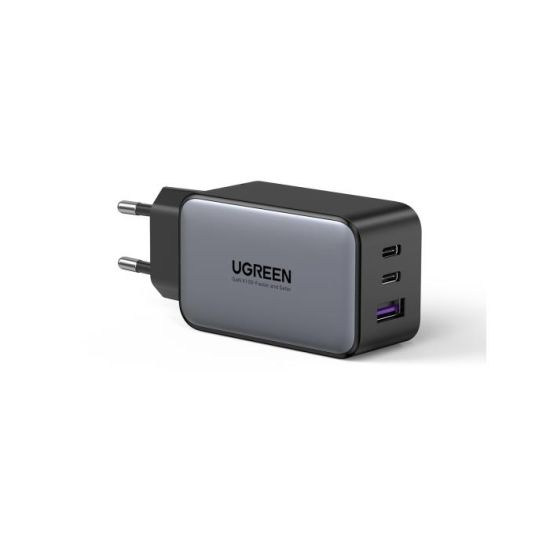 Charger GaN UGREEN CD244 65W PDx2+QC4.0 Gray 10335