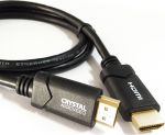 Crystal Audio HDMI 1.4 Cable HDMI male - HDMI male 1.5m Μαύρο (HDMI-GOLD1.5)