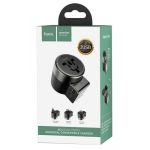 Hoco AC4 Universal Converter US EU AU UK με 2 θύρες USB 2.4A Μαύρος