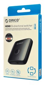 ORICO bi-directional HDMI switch HS2-A1, 4K/60Hz, γκρι