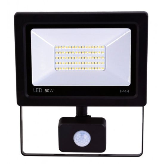 POWERTECH PRPIRS-50W65 Προβολέας IP44 50W με Αισθητήρα Κίνησης 6500K 4000 LUMEN