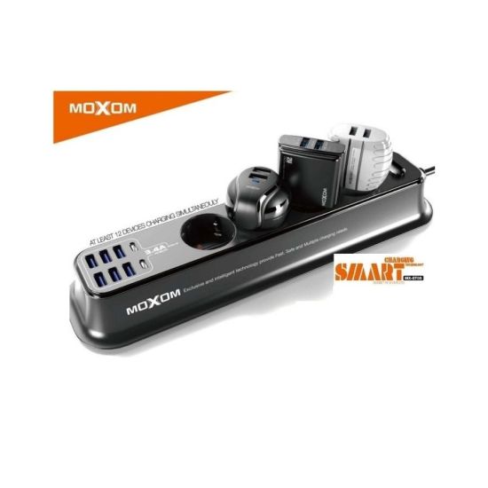 ΠΟΛΥΠΡΙΖΟ MOXOM MX-ST05 4 ΘΥΡΕΣ ΚΑΙ 6X USB-A 2X TYPE-C