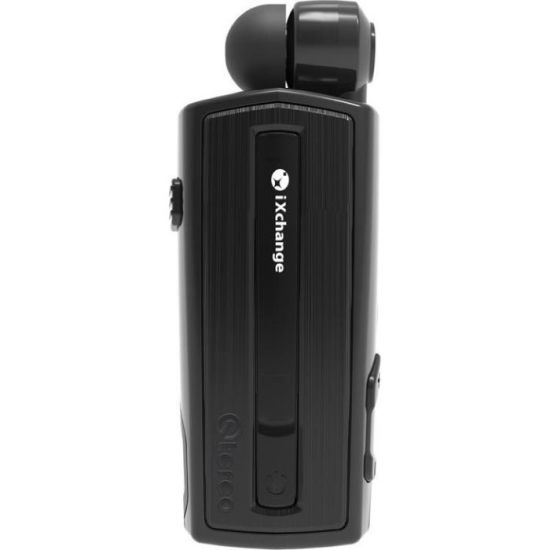 Retractable BT Headset w vibrator UA28 Black iXchange