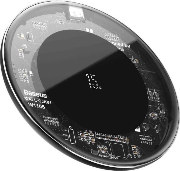 Baseus WXJK-BA02 Ασύρματος Φορτιστής (Qi Pad) 15W Μαύρος