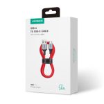 Charging Cable UGREEN US505 60W TYPE-C Red 1m 20527 6A (FOR HUAWEI)