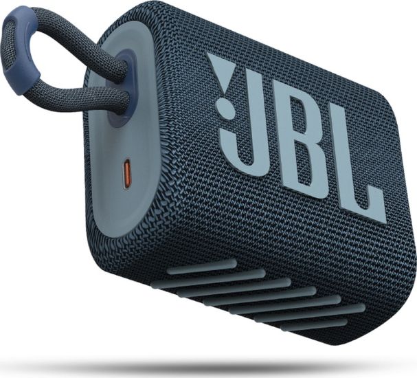 JBL Go 3 Αδιάβροχο Ηχείο Bluetooth 4.2W Μπλέ