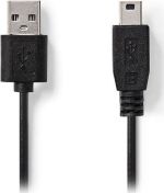 Nedis USB 2.0 Cable USB-A male - mini USB-B male 1m (CCGT60300BK10)