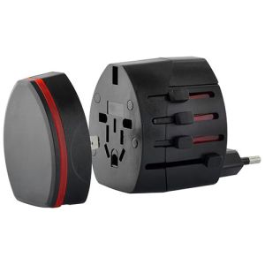 LAMTECH LAM020205 UNIVERSAL TRAVEL POWER ADAPTER BLACK