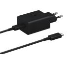 Samsung EP-T4510 Φορτιστής USB-C και Καλώδιο USB-C 45W Power Delivery Μαύρος
