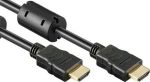 Powertech HDMI 1.4 Cable HDMI male - HDMI male 0.5m Μαύρο