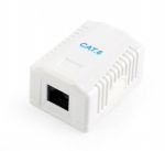 Cablexpert NCAC-1U6-01 Εξωτερική Πρίζα Δικτύου RJ45 Cat6 Λευκό