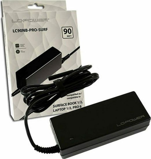 LC-Power 90W Power Adapter for Microsoft Surface Book 1/2/, Surface Laptop 1/2, Surface Pro 6 (LC90NB-PRO-SURF)
