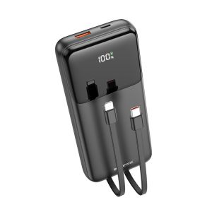 Borofone Power Bank 20000mAh 22.5W με Θύρα USB-A και Θύρα USB-C Power Delivery Μαύρο