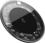 Baseus WXJK-BA02 Ασύρματος Φορτιστής (Qi Pad) 15W Μαύρος
