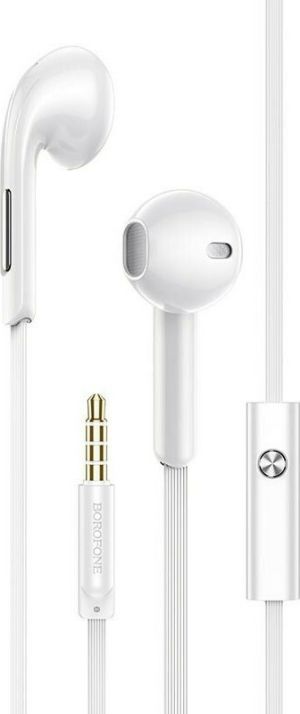 Borofone BM55 Sonido Earbuds Handsfree με Βύσμα 3.5mm Λευκό