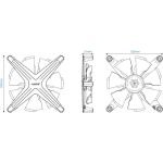 Case Cooler 12cm RGB-Fan Kit Alseye X12