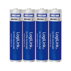 Battery AAA Alkaline Logilink LR03B4 4pcs