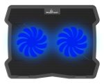 POWERTECH Βάση & ψύξη laptop PT-930, έως 15.6", 2x 125mm fan, LED, μαύρο