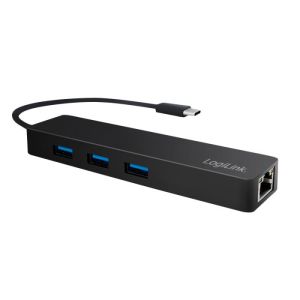 Hub Type-C 3.1 with Gigabit Adapter Logilink UA0313