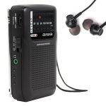 AIWA RS-33 POCKET RADIO WITH EARPHONES BLACK
