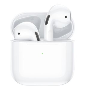 Borofone BW34 Earbud Bluetooth Handsfree Ακουστικά με Θήκη Φόρτισης Λευκά