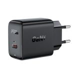 Φορτιστής Ταξιδίου Acefast A21 Fast Charging USB-C PD30W QC3.0/QC2.0 GaN Μαύρος