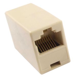 POWERTECH CAB-N040 RJ 45 εξάρτημα UTP (μούφα), θηλυκό/θηλυκό, 8p8c, λευκό