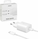 Samsung EP-TA800X Φορτιστής USB-C και Καλώδιο USB-C 25W White (Retail)
