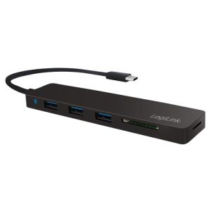 Hub Type-C 3.1 with Card Reader Logilink UA0312