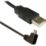 Powertech CAB-U027 USB 2.0 Α CABLE FEMALE TO MICRO USB B MALE CORNER 1.5m