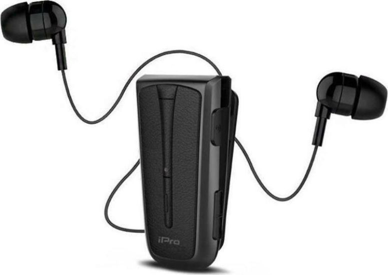 iPro RH219s In-ear Bluetooth Handsfree Ακουστικά Μαύρο/Γκρι