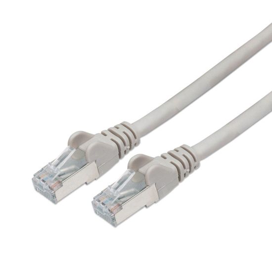 POWERTECH ΚΑΛΩΔΙΟ S/FTP CAT 6E, 24AWG, COPPER, METAL, 20CM, ΓΚΡΙ