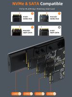 CABLETIME θήκη για M.2 NVMe/SATA SSD CT-SSD03-AG tool free, 10Gbps, γκρι