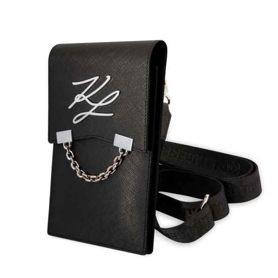 Karl Lagerfeld Wallet Autograph Chain Bag Τσαντάκι clutch κατάλληλο για smartphone (Black – KLWBSAKLCK)