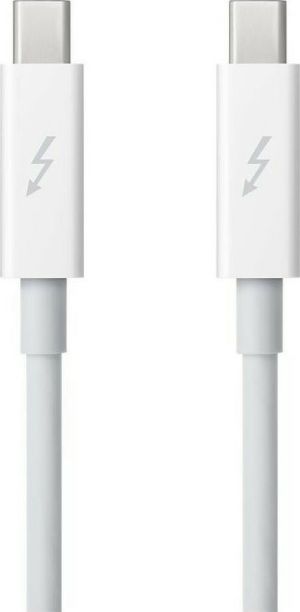 Apple MD861ZM/A Thunderbolt 2 Cable Male -> Male Λευκό 2m