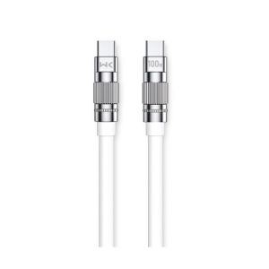 Charging Cable WK 100W TYPE-C/TYPE-C White 1m WDC-188 6A
