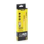 Remax RM-L100 Καλώδιο 3.5mm male - 3.5mm male Λευκό 1m