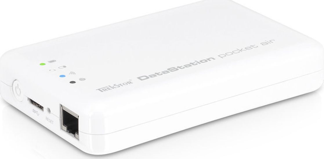 TrekStor DataStation Pocket Air Θήκη 2.5" SATA III με σύνδεση Ethernet/USB3.0/WiFi White